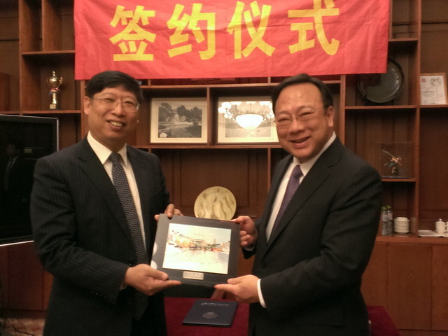 本校劉維琪校長及解鴻年國際長應天津市台辦邀請赴天津拜訪天津外國語大學、天津商業大學、天津理工大學及海河教育園